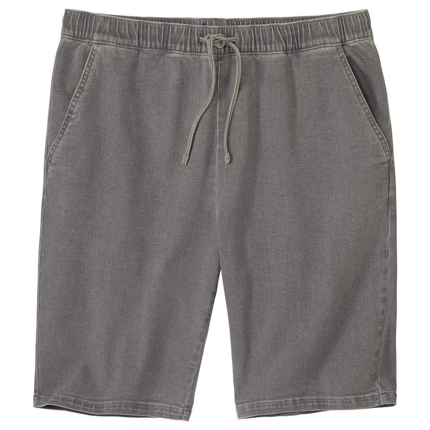 Grey - Front - Atlas For Men Mens Denim Relaxed Fit Shorts