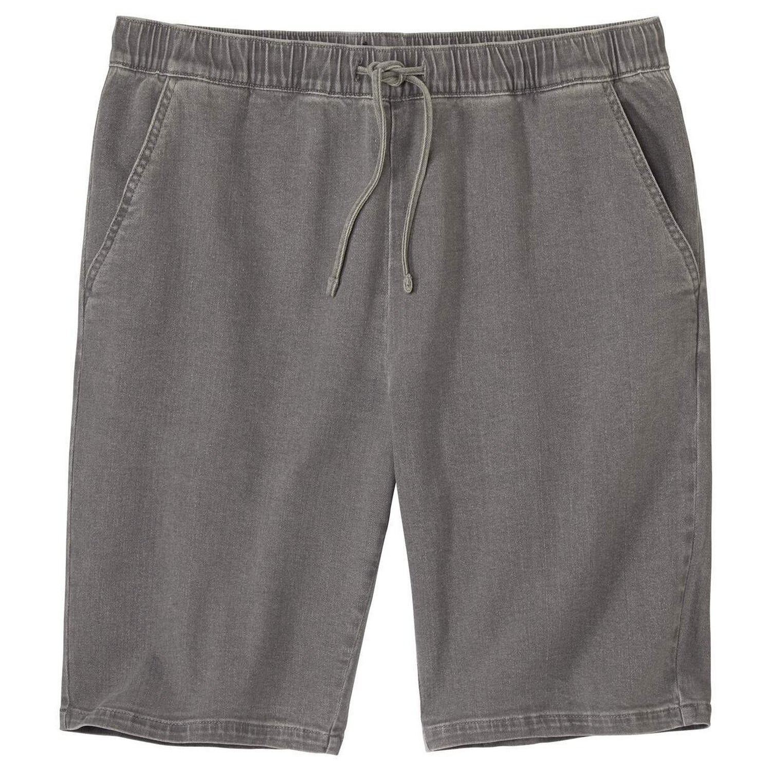 Grey - Front - Atlas For Men Mens Denim Relaxed Fit Shorts
