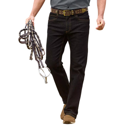 Black - Back - Atlas For Men Mens Stretch Regular Jeans