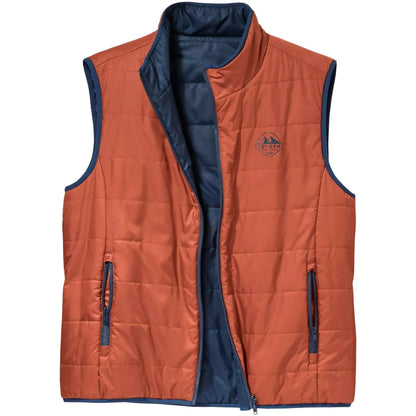 Navy-Orange - Front - Atlas For Men Mens Water Repellent Gilet