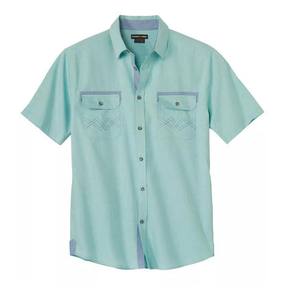 Turquoise - Front - Atlas For Men Mens Slub Shirt
