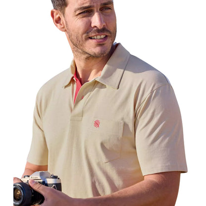 Beige-Black-Red - Back - Atlas For Men Mens Polo Shirt (Pack of 3)