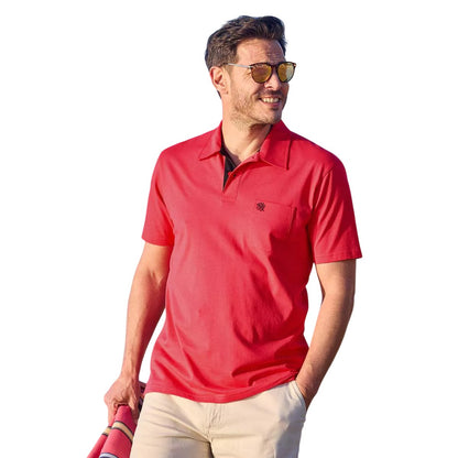 Beige-Black-Red - Side - Atlas For Men Mens Polo Shirt (Pack of 3)