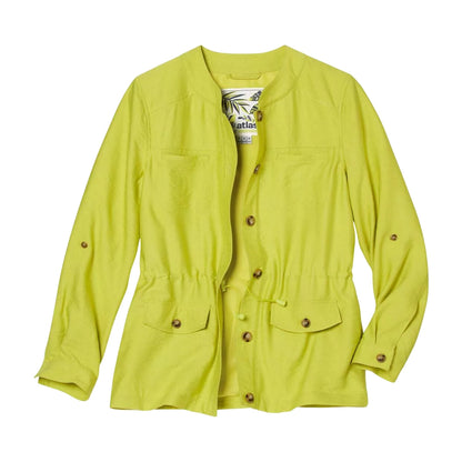 Lime Green - Front - Atlas for Women Womens-Ladies Safari Jacket