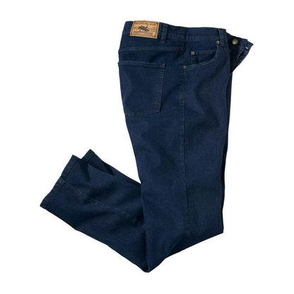Dark Blue - Front - Atlas For Men Mens Straight Cut Jeans