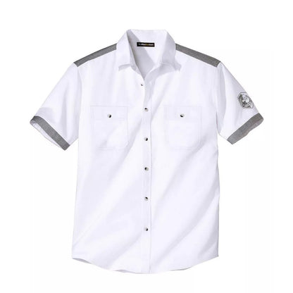 White - Front - Atlas For Men Mens Pilot Shirt