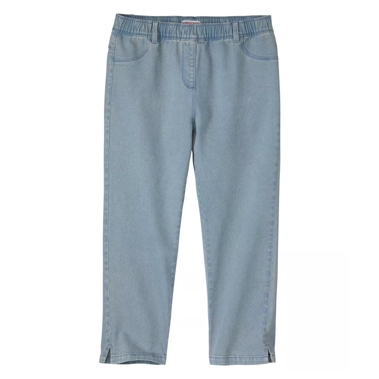 Blue - Front - Atlas for Women Womens-Ladies Cropped Summer Jeggings