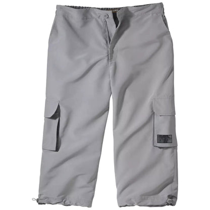Light Grey - Front - Atlas For Men Mens Microfibre Cropped Trousers