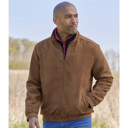 Ochre - Pack Shot - Atlas For Men Mens Faux Suede Water Repellent Jacket