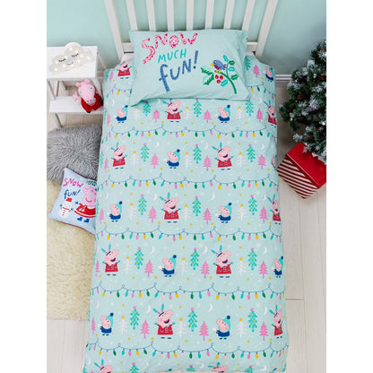 Blue - Lifestyle - Peppa Pig Snowman Duvet Cover Set