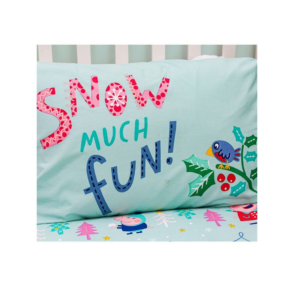 Blue - Pack Shot - Peppa Pig Snowman Duvet Cover Set