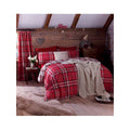 Red-Cream - Back - Catherine Lansfield Kelso Tartan Duvet Cover Set
