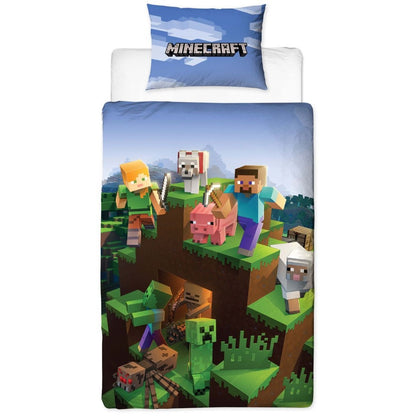 Green-Blue - Pack Shot - Minecraft Epic Duvet Cover Set