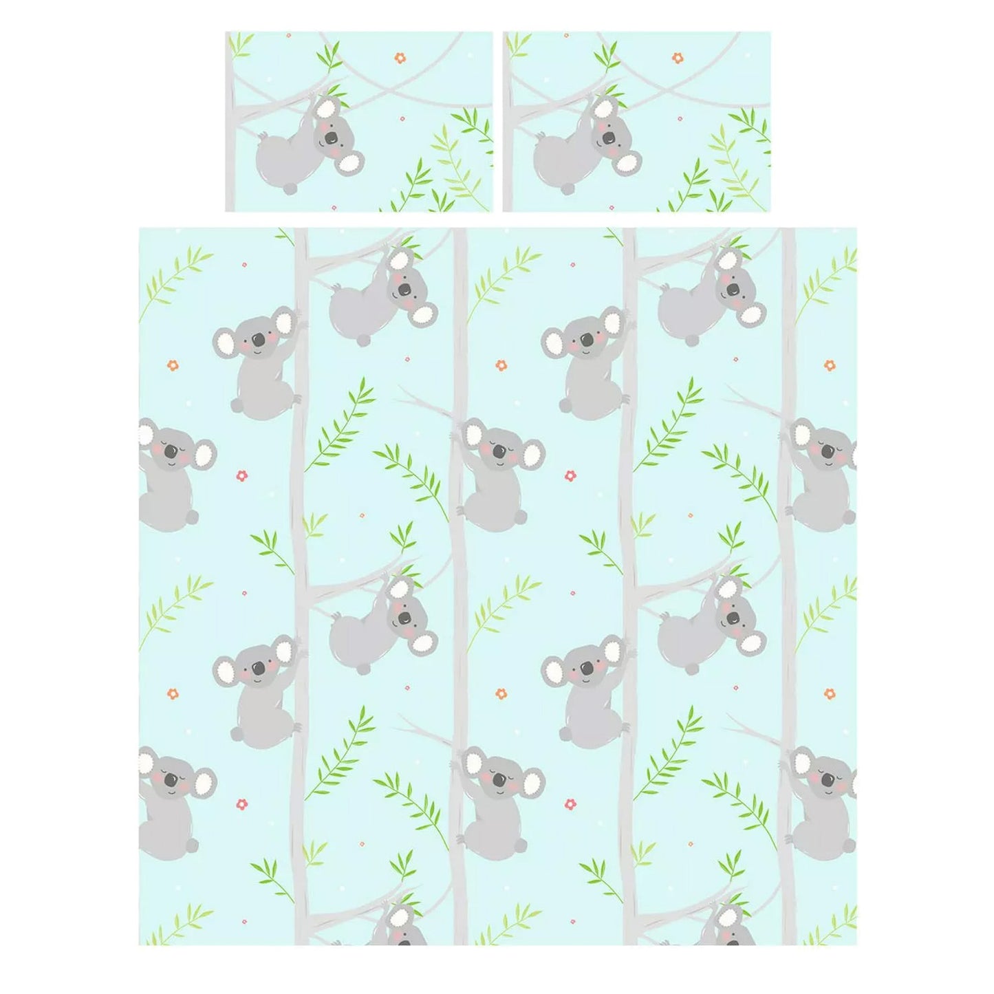 Blue-Grey - Front - Rapport Koala Duvet Cover Set