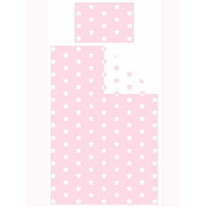 Pink-White - Front - Bedding & Beyond Stars Fitted Bed Sheet Set