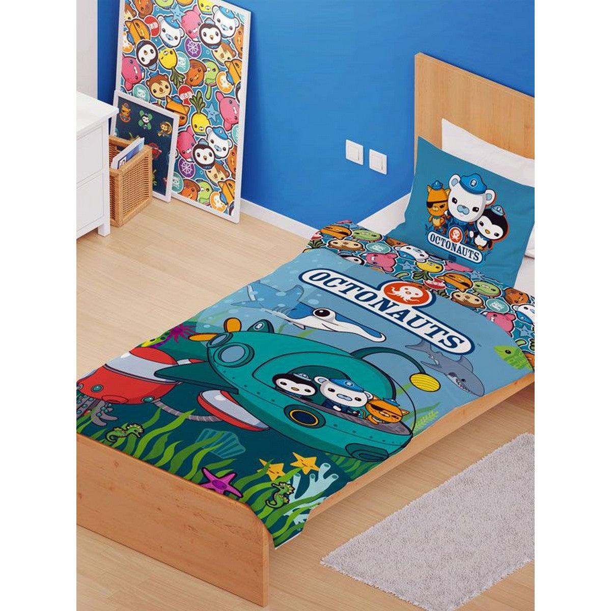 Blue - Front - Octonauts Mission Duvet Cover Set