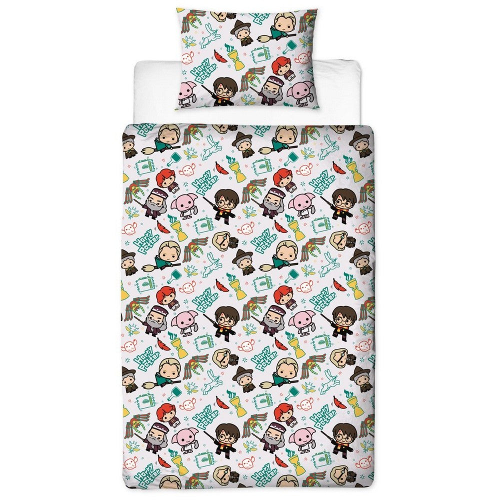 White - Lifestyle - Harry Potter Scene Duvet Cover Set