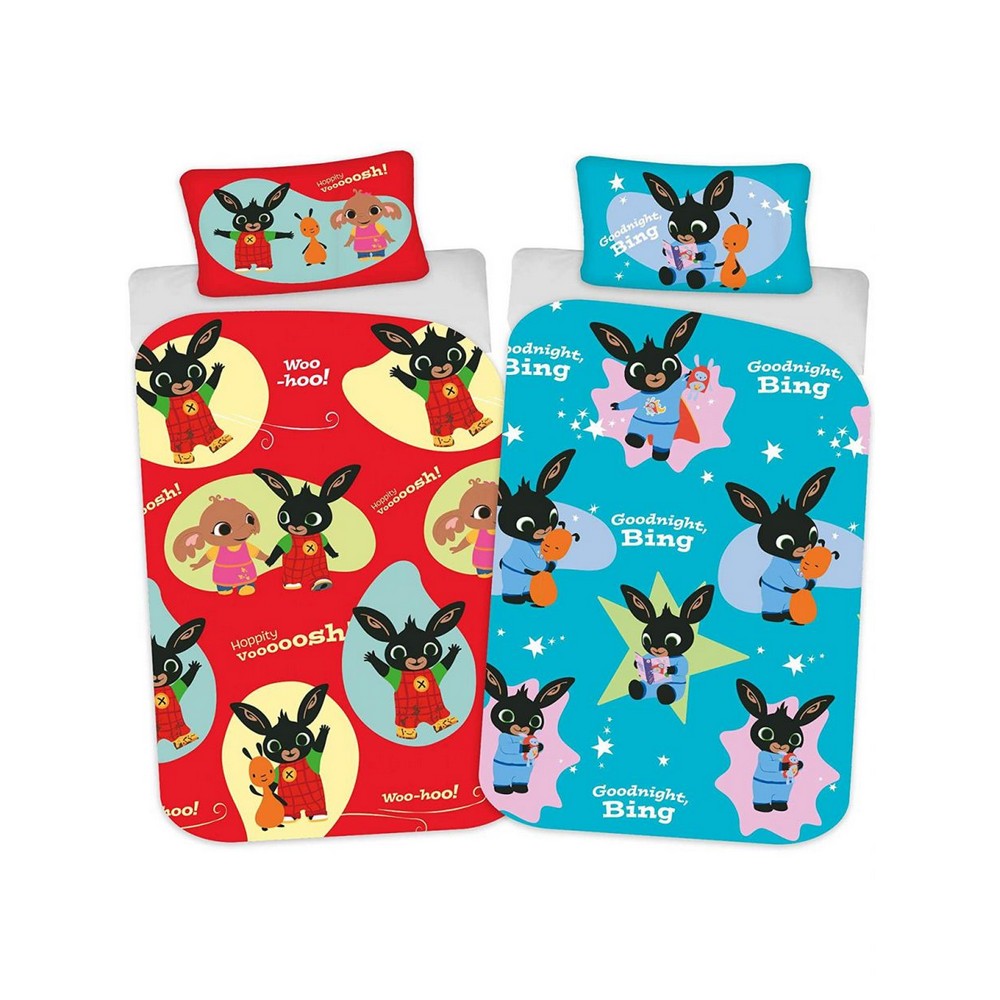 Red-Blue-Yellow - Side - Bing Bunny Woosh Duvet Cover Set