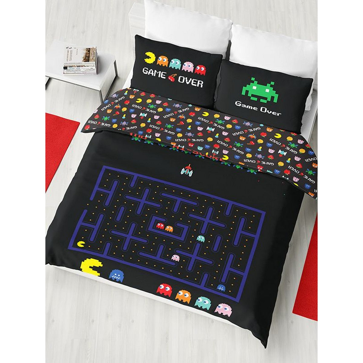 Black - Front - Retro Games Duvet Cover Set