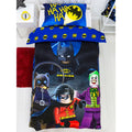 Blue-Black-Red - Back - Lego Superheroes Challenge Duvet Cover Set