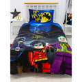Blue-Black-Red - Front - Lego Superheroes Challenge Duvet Cover Set
