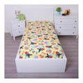 Pale Yellow - Back - Bing Bunny Cotton Fitted Sheet