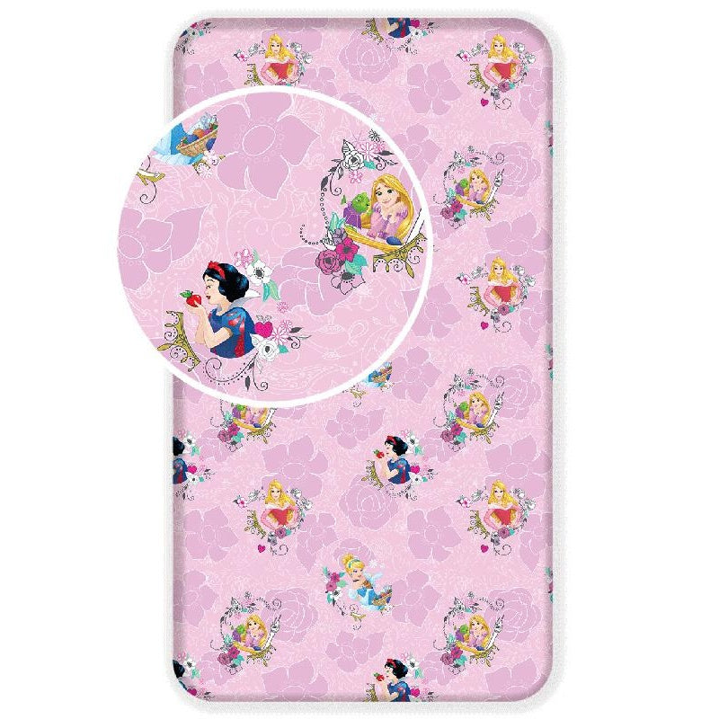 Pink - Front - Disney Princess Fitted Sheet