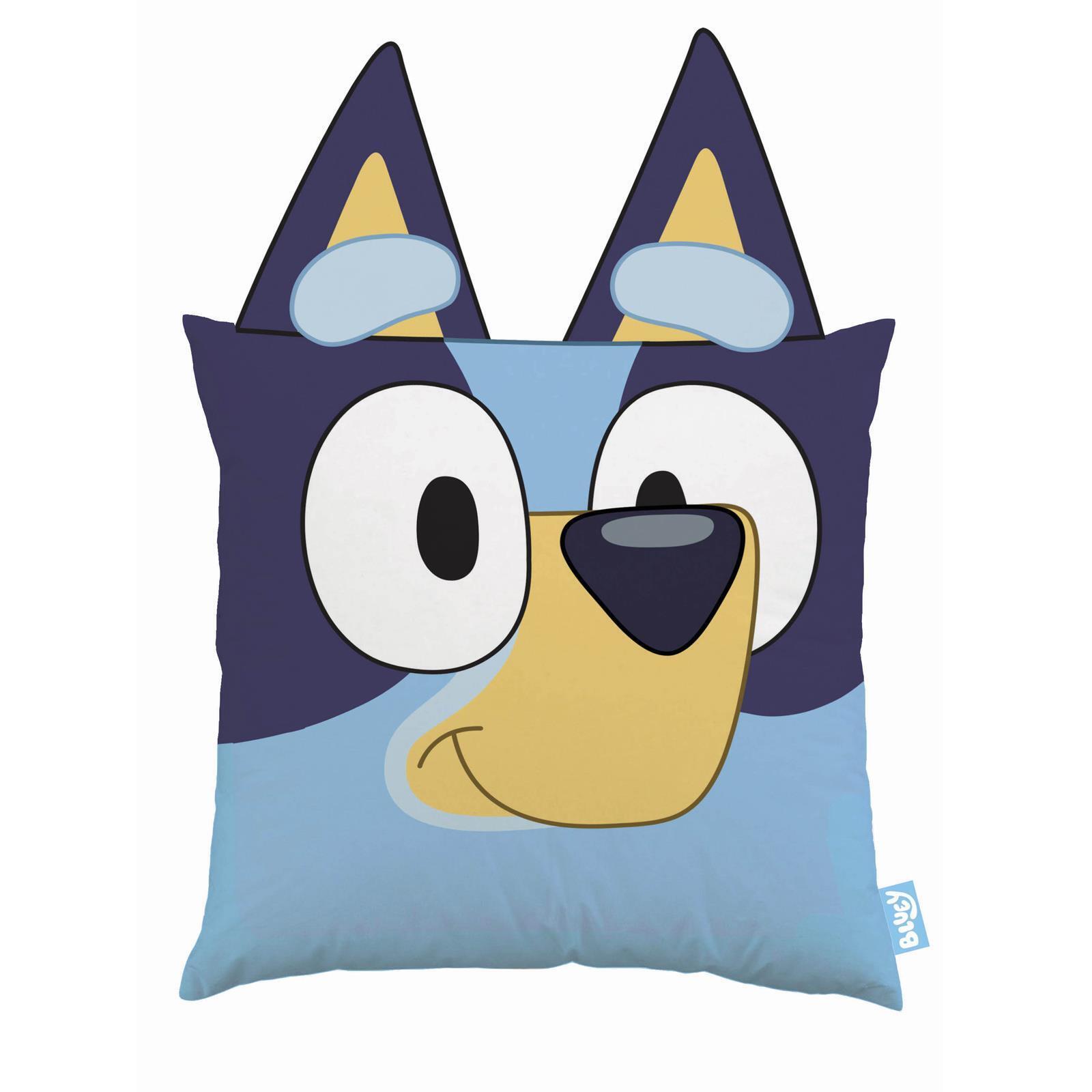 Blue - Front - Bluey Smile Cushion