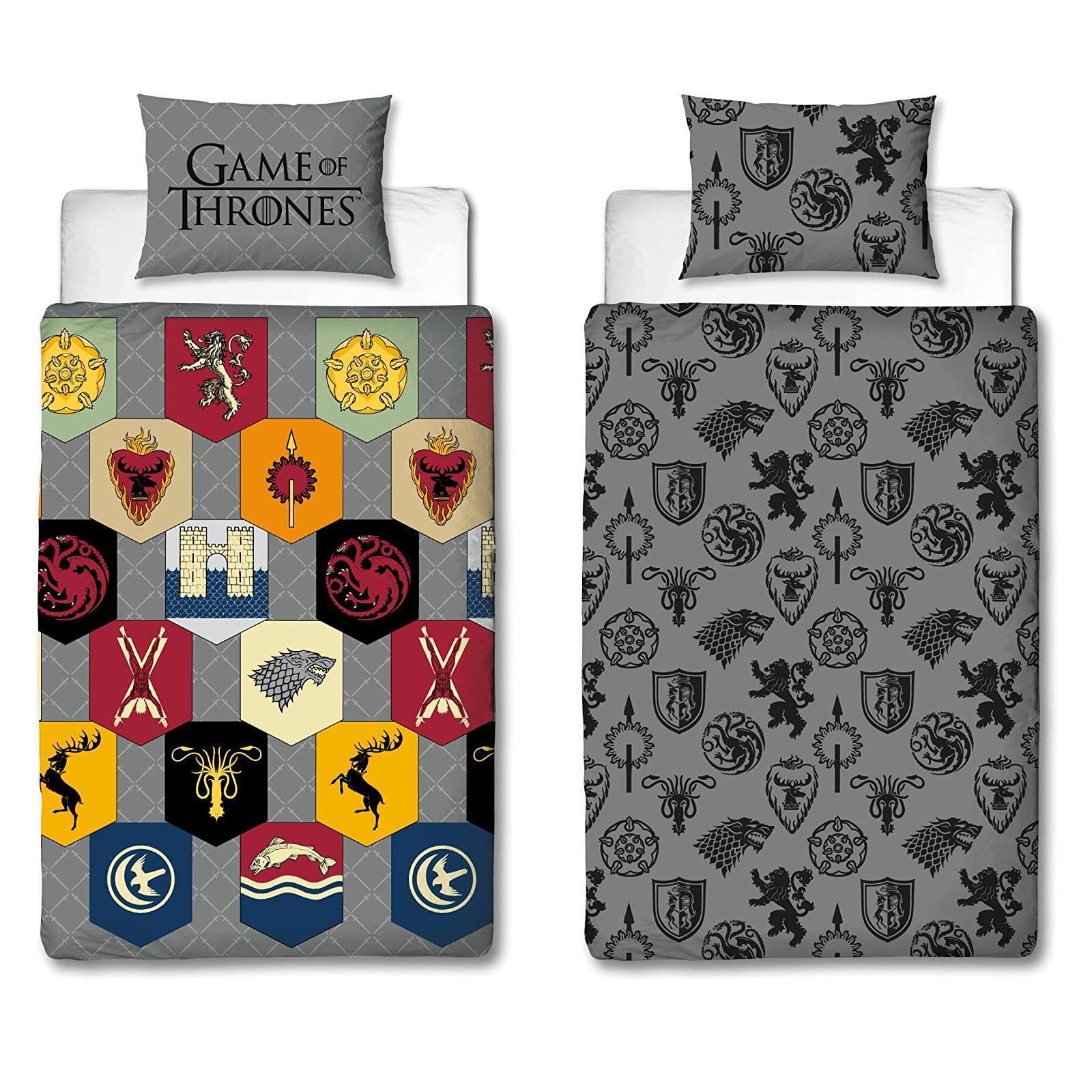 Grey - Side - Game of Thrones Icons Duvet Cover Set
