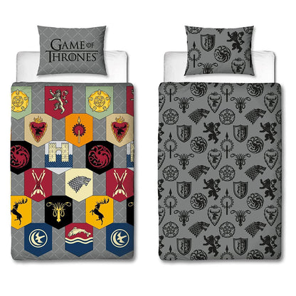 Grey - Side - Game of Thrones Icons Duvet Cover Set