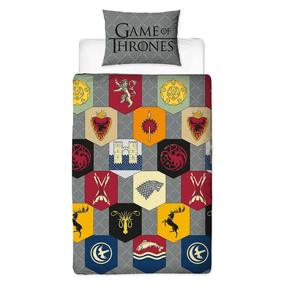 Grey - Front - Game of Thrones Icons Duvet Cover Set