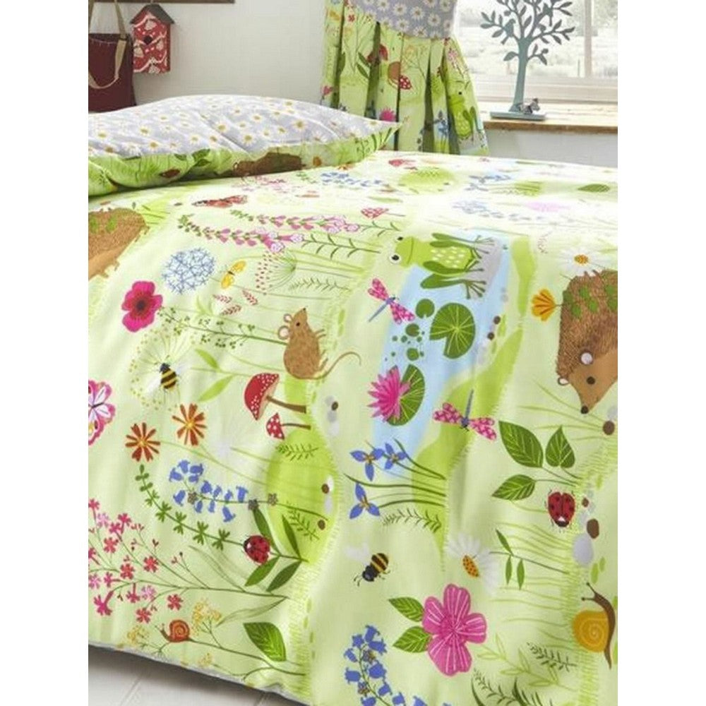 Green - Back - Kids Club Bluebell Woods Duvet Cover Set