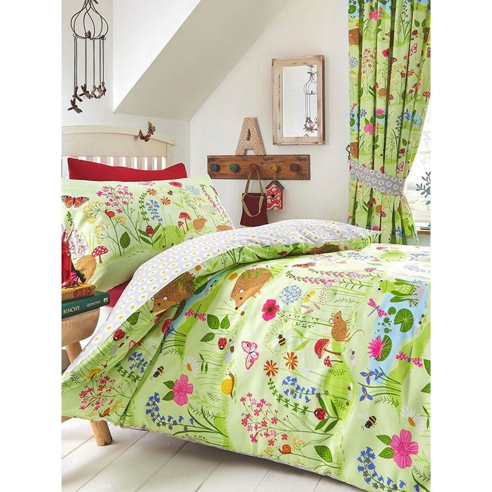 Green - Side - Kids Club Bluebell Woods Duvet Cover Set