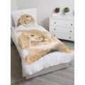 Brown-White - Back - Cotton Bunny Duvet Cover Set
