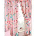 Pink - Front - I Believe In Unicorns Lined Curtains (Pack Of 2)