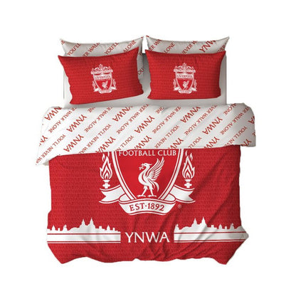 Red-White - Back - Liverpool FC Tone Duvet Cover Set