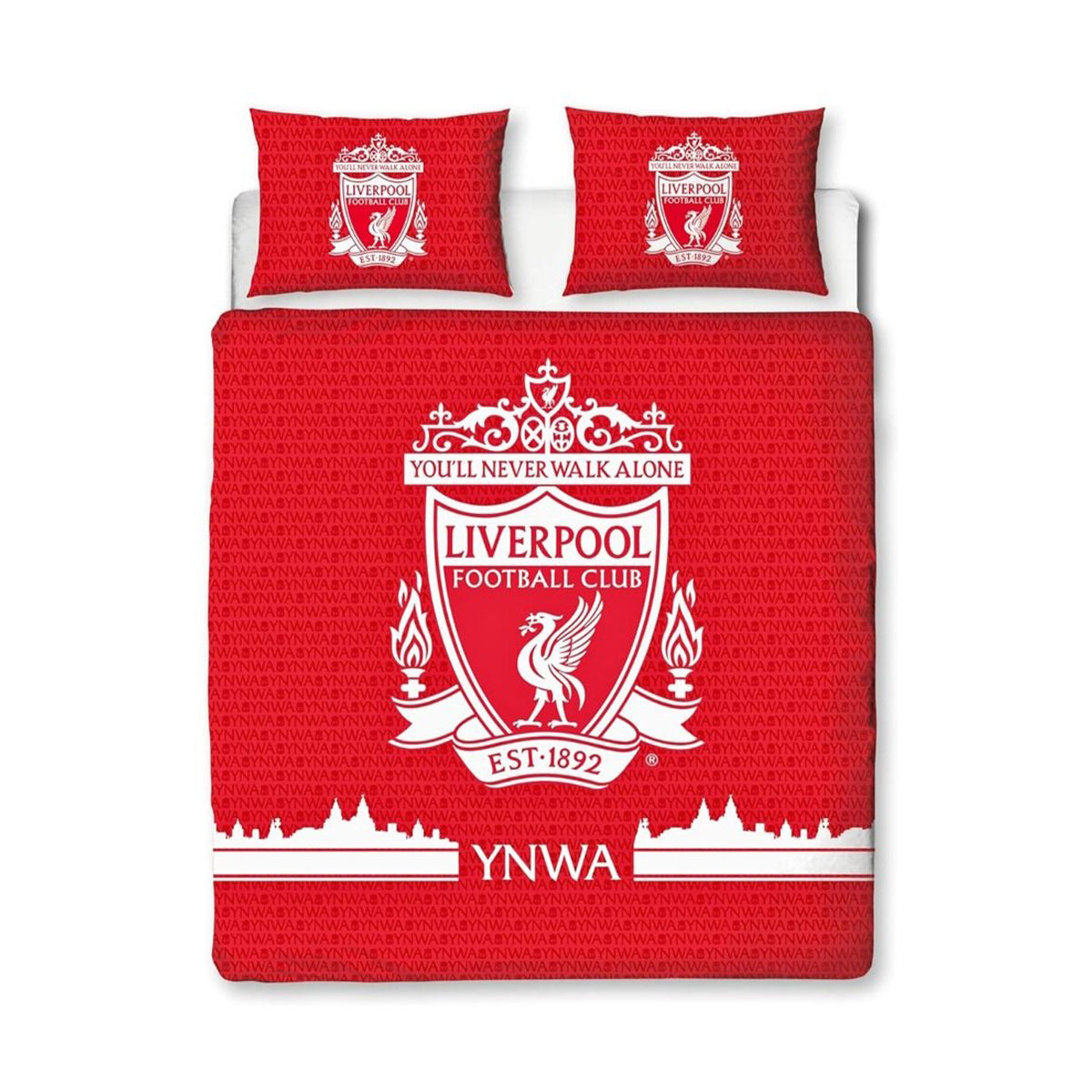 Red-White - Front - Liverpool FC Tone Duvet Cover Set