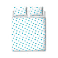 Blue - Back - Manchester City FC Crest Duvet Cover Set