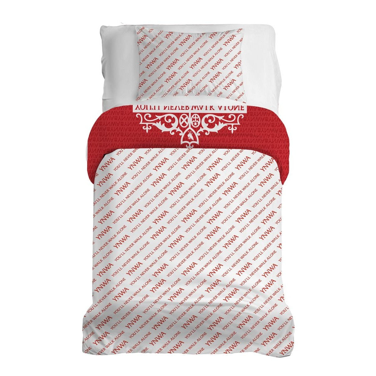 Red-White - Back - Liverpool FC You´ll Never Walk Alone Duvet Cover Set