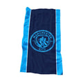 Blue - Back - Manchester City FC Crest Cotton Beach Towel