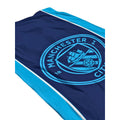 Blue - Side - Manchester City FC Crest Cotton Beach Towel