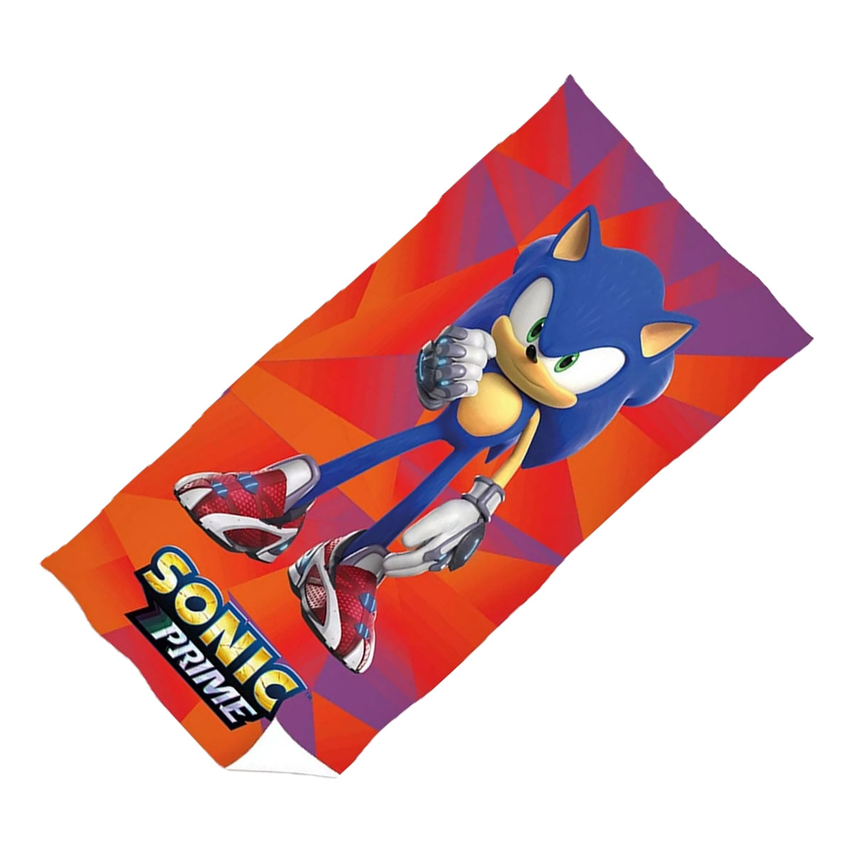 Multicoloured - Back - Sonic Prime Cotton Beach Towel