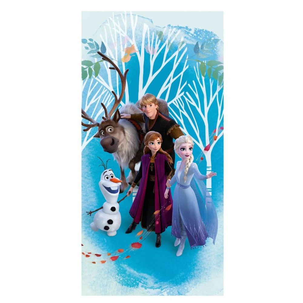 Blue - Front - Frozen II Cotton Beach Towel