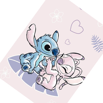 Purple-Blue-White - Back - Lilo & Stitch Beach Towel