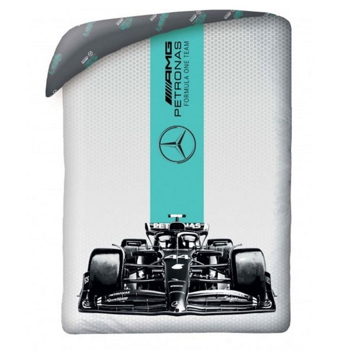 Grey - Back - Mercedes Benz F1 Duvet Cover Set