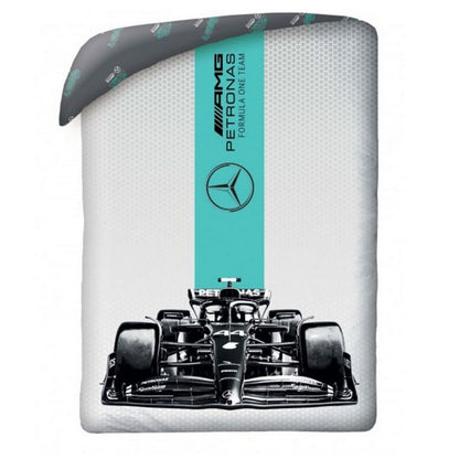 Grey - Back - Mercedes Benz F1 Duvet Cover Set