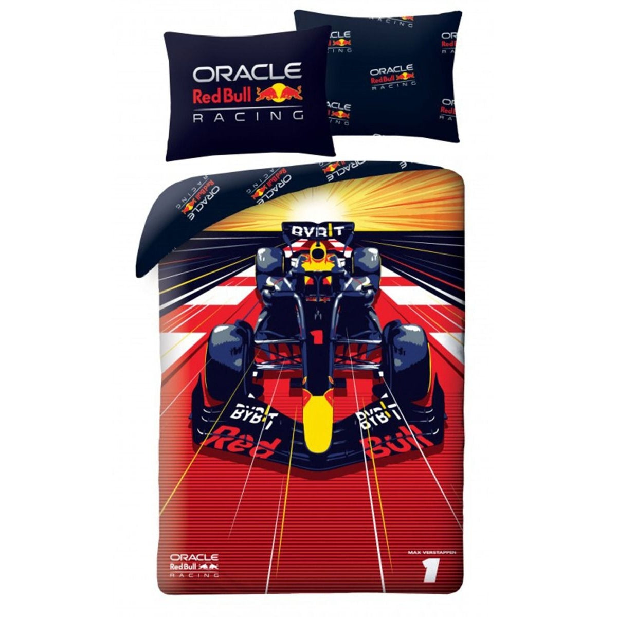 Multicoloured - Front - Oracle Red Bull Racing Duvet Cover Set