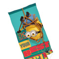 Green-Multicoloured - Back - Despicable Me Be Your Best Self Phil Beach Towel