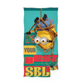 Green-Multicoloured - Front - Despicable Me Be Your Best Self Phil Beach Towel