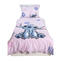 Pink-Multicoloured - Back - Lilo & Stitch Flowers Duvet Cover Set
